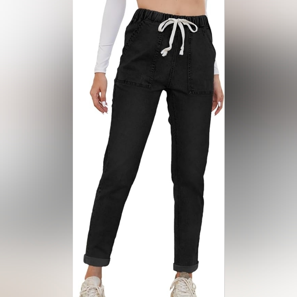 Metietila Womens Pull-on Jeans 